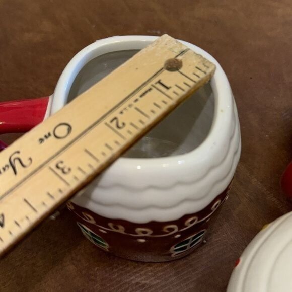 Gingerbread House Mug Set - 3 Piece Ceramic Holiday Cups - Picture 8 of 9